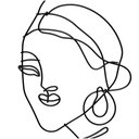 Ver imagem 4 de Enfeite De Metal De Parede Preto Rosto Mulher 30X20X1cm