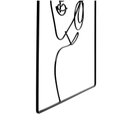 Ver imagem 3 de Enfeite De Metal De Parede Preto Rosto Mulher 30X20X1cm