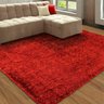 Tapete de Sala Peludo Pelliccia 2,00Mx1,40M Vermelho Casen - 3