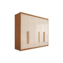 Ver imagem 2 de Guarda Roupa Casal 5 Portas Bari Cinamomo/Of White Conquista