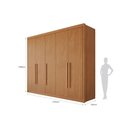 Ver imagem 4 de Guarda Roupa Casal 5 Portas Bari Cinamomo/Of White Conquista