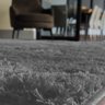 Tapete Retangular Peludo para Quarto e Sala 200x240 Cinza Casen - 4