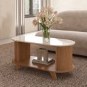 Ver imagem 1 de Mesa de Centro Ripado para Sala de Estar Vivaldi