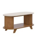 Ver imagem 3 de Mesa de Centro Ripado para Sala de Estar Vivaldi