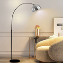Ver imagem 5 de Luminária Piso Chão 190cm Base Mármore Ajustável Arco Coluna Pedestal Gimpo Pf-06-bbs