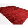 Tapete de Sala/Quarto Shaggy Pelo Alto 1,00Mx1,40M Cores Variadas Casen Cor: Vermelho - 1