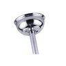 Ventilador Teto Retrátil Lustre Cristal Led Prata Controle Remoto - 5