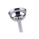 Ver imagem 5 de Ventilador Teto Retrátil Lustre Cristal Led Prata Controle Remoto