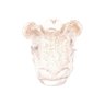 Vaso de Vidro Italy Transparente e Dourado 11,5cm X 11,5cm X 13cm - 2