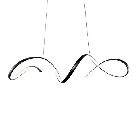Lustre Pendente Taschibra Londres Led Bivolt Preto 3000k Luz Amarela 15051071