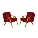 Ver imagem 1 de KIT 2 POLTRONA DECORATIVA MONA LUXO - 0124 bordô