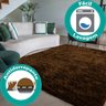 Tapete para Sala Luxo Confort Felpudo Retangular Variedade Casen Cor: Marrom;Tamanho: 200x240cm - 4
