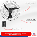 Ver imagem 5 de Ventilador de Parede Oscilante Ventisol New Pr 60cm 127/220v