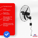 Ver imagem 6 de Ventilador de Parede Oscilante Ventisol New Pr 60cm 127/220v