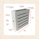 Ver imagem 2 de Luminária Arandela 5 Aletas de Vidro 2 Focos Parede Externa:Branco