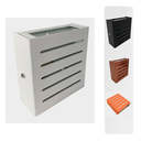 Ver imagem 1 de Luminária Arandela 5 Aletas de Vidro 2 Focos Parede Externa:Branco