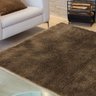 Tapete Liso para Sala e Quarto Soft Peludo Casen 140x200cm Tabaco - 2