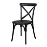 Conj Mesa Eames Dsw 70cm Redondo com 2 Cad Paris Tp Preto - Preto - 5