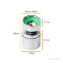 Ver imagem 2 de Bico Arejador Articulável Abs Cromado Rosca Fêmea 20mm