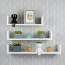 Ver imagem 1 de Jogo 3 Prateleiras U Mdf Branco Nicho Bebe Sala Quarto Cozinha