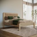 Ver imagem 1 de Cama Queen 100% Madeira Maciça Nest Marrom/Tauari