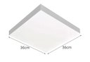 Ver imagem 3 de Luminária LED 25W 3000k sobrepor Valencia 36x36 Tualux