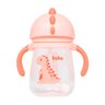 Copo Infantil com Tampa Canudo e Alça Dinossauro Rosa 240 Ml - 2