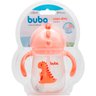 Copo Infantil com Tampa Canudo e Alça Dinossauro Rosa 240 Ml - 7