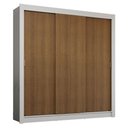 Ver imagem 3 de Guarda-roupa Casal 3 Portas de Correr Branco/rustic Sublime Plus Madesa