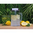 Ver imagem 3 de Jarra de Suco 2 Litros com Tampa Inox Água Saborizada Servir Mesa Refresco Bebidas Drinks Grande