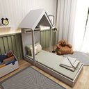 Ver imagem 4 de Cama Montessoriana Infantil Casinha Helena