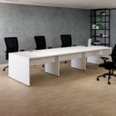 Ver imagem 6 de Conjunto Estação de Trabalho 6 Lugares 360x120cm Branco Yescasa