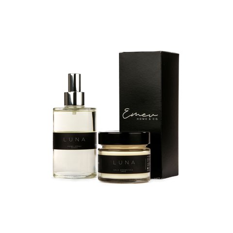 Kit Home Spray + Vela Aromática Premium Baunilha Adocicado 250ml