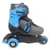 Patins Azul 2em1 Ajustável Dm Toys Original 32-34 - 1