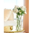 Ver imagem 3 de Vaso Vidro Decorado com Gemas de Vidro Incolor 25 Altura X 10 Cm