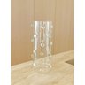 Vaso Vidro Decorado com Gemas de Vidro Incolor 25 Altura X 10 Cm - 1