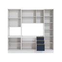 Ver imagem 3 de Cozinha Compacta com Kit Forno Celeste Kappesberg 100% Mdf Branco/azul 240cm