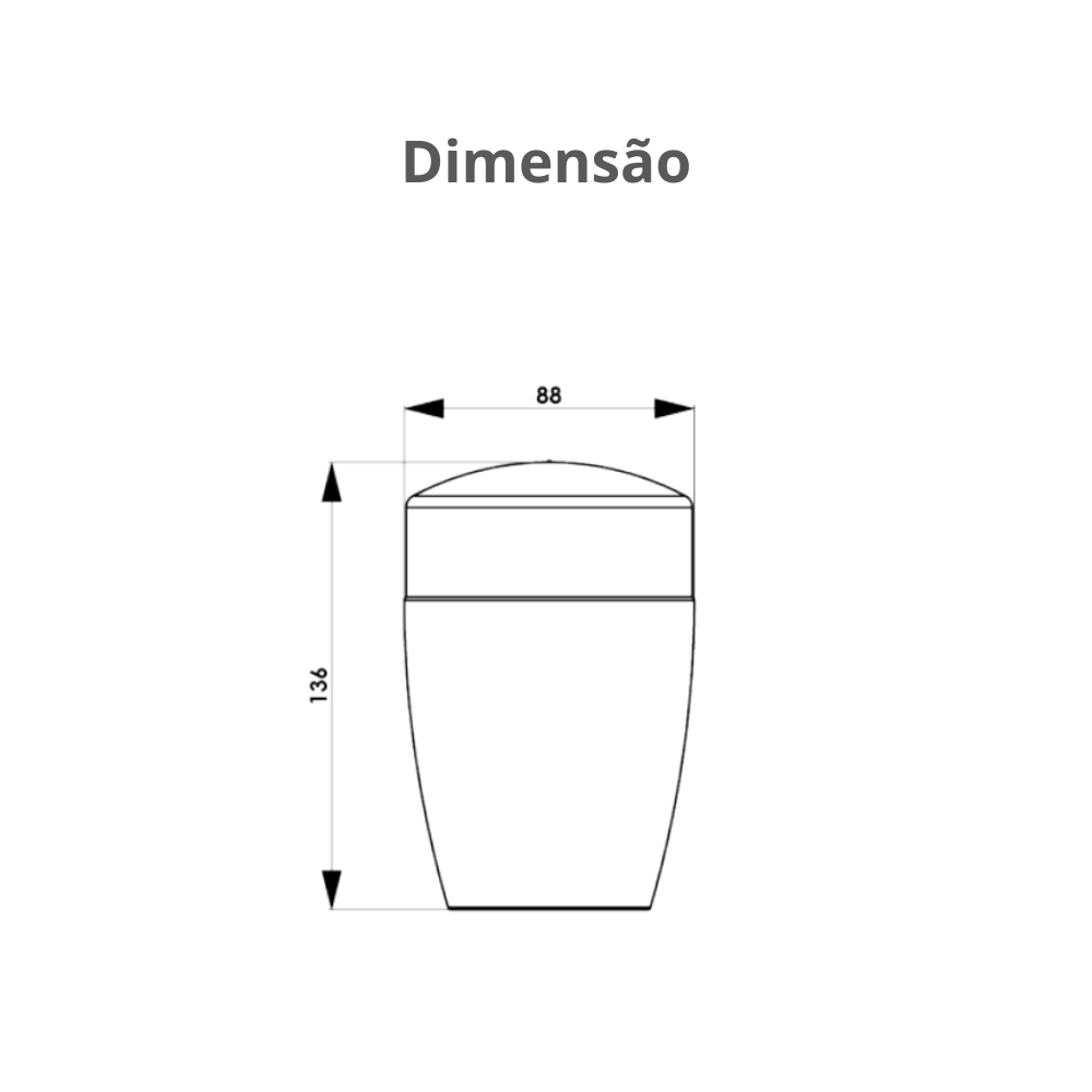 Porta Algodão e Cotonete para Banheiro Essence Cor Amarelo Durín - 3