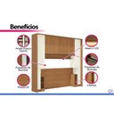 Ver imagem 4 de Quarto Modulado Casal Liga 5PEÇAS 8PTS QM32 Off Kappesberg