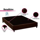 Ver imagem 6 de Cama Box Casal: Colchão Ortopédico Ortobom D45 Iso 150 Mega Firme + Base Crc Suede Brown (138x188)
