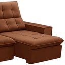 Ver imagem 6 de Sofá Retrátil Reclinável para Sala 3 Lugares 210cm Vincent F04 Veludo Terracota - Lyam Decor