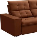 Ver imagem 5 de Sofá Retrátil Reclinável para Sala 3 Lugares 210cm Vincent F04 Veludo Terracota - Lyam Decor