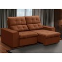 Ver imagem 2 de Sofá Retrátil Reclinável para Sala 3 Lugares 210cm Vincent F04 Veludo Terracota - Lyam Decor