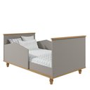 Ver imagem 5 de Jogo de Quarto Infantil Cômoda Casinha 1 Porta e Berço Americano Mimo Fendi/nature - Permóbili