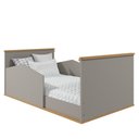 Ver imagem 6 de Jogo de Quarto Infantil Cômoda Casinha 1 Porta e Berço Americano Mimo Fendi/nature - Permóbili
