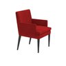 Cadeira de Jantar Germany Retro Suede Vermelho Dominic Decor - 1