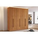 Ver imagem 1 de Guarda Roupa Casal 6 Portas Ripadas e 6 Gavetas Portugal Cinamomo - Conquista