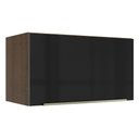 Ver imagem 1 de Armário Aéreo Madesa Lux 60 cm 1 Porta Basculante Rustic/Preto
