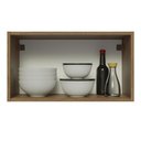Ver imagem 5 de Armário Aéreo Madesa Lux 60 cm 1 Porta Basculante Rustic/Preto