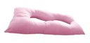 Ver imagem 2 de Almofada Extra Grande P/grávida Dormir De Lado Envio Rápido - Rosa